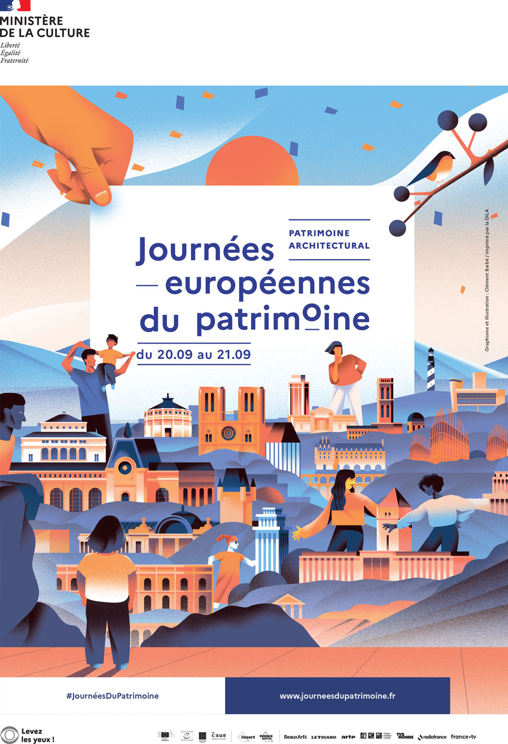 Personnages qui visitent des batiments.