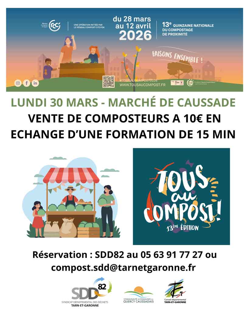 Marché avec un stand