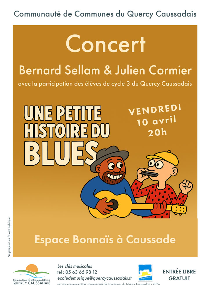 Dessin de deux musiciens sur un fond marron