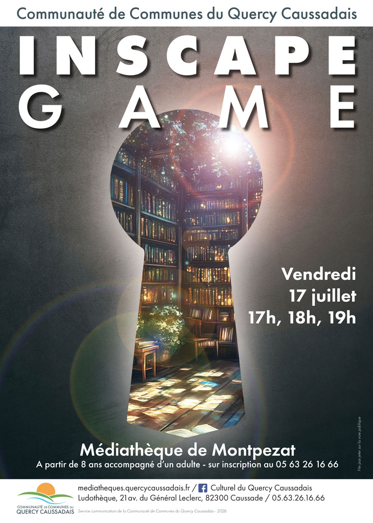 Vue d'une bibliothèque depuis un trou de serrure