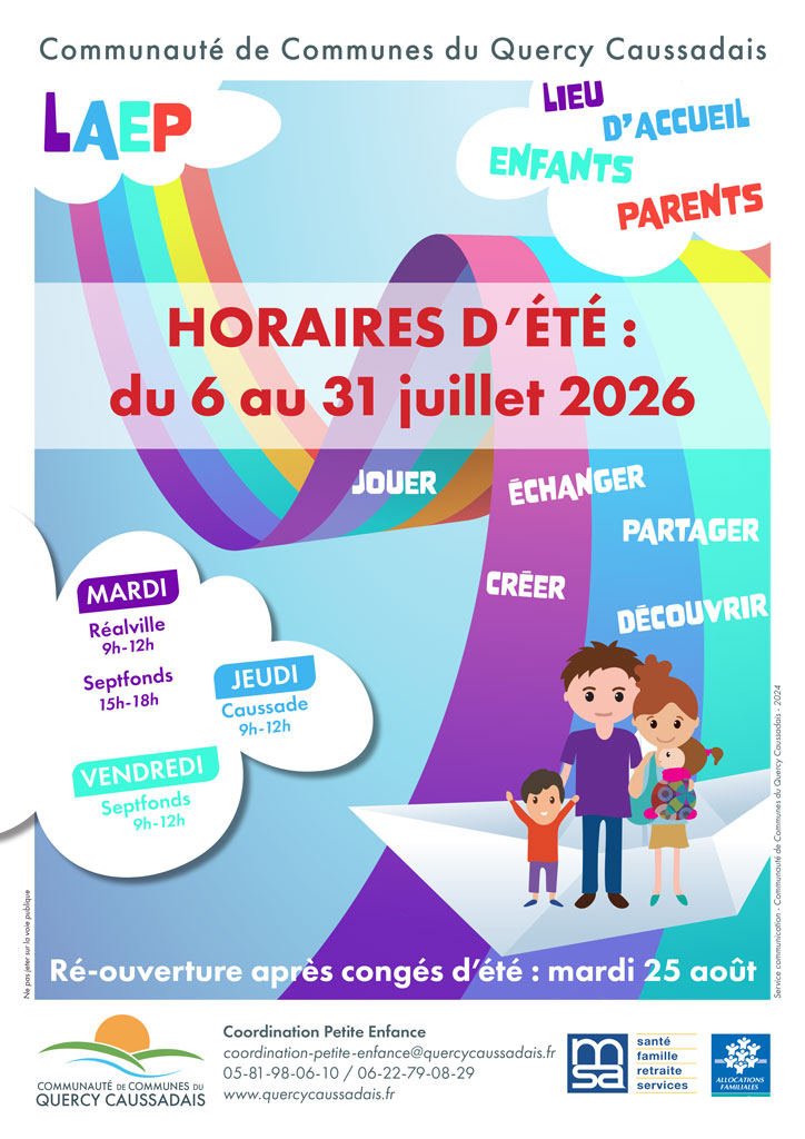 Parents et enfants sur un arc en ciel