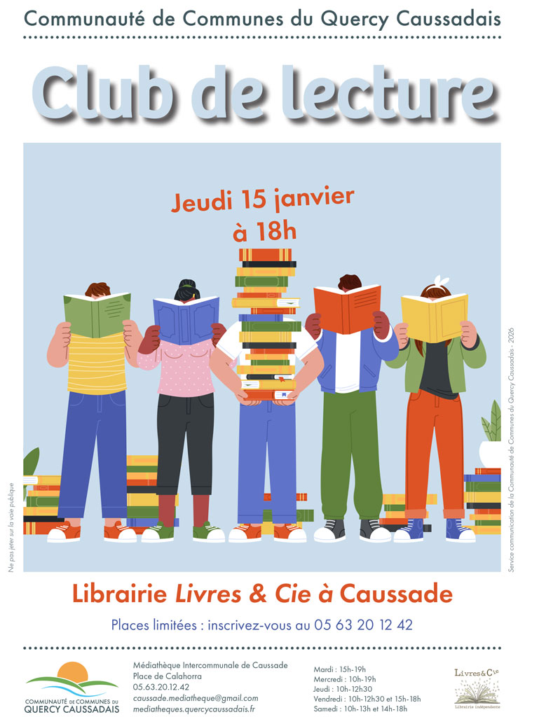 Personnages colorés qui lisent des livres debout face à nous.