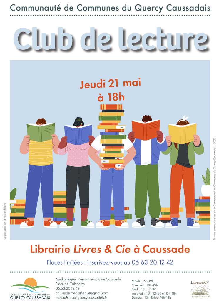 Personnages qui lisent des livres devant leur visages.