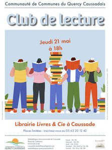 Personnages qui lisent des livres devant leur visages.