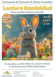 Lapereau dans un champ de fleurs au printemps