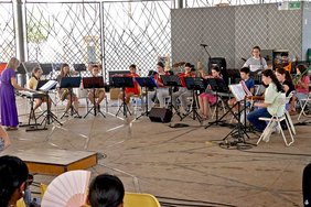 Orchestre de musiciens à Caussade