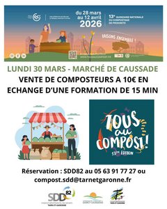 Marché avec un stand