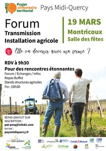 Agriculteurs de dos face à un champ