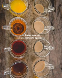 Tasses de café vues de dessus